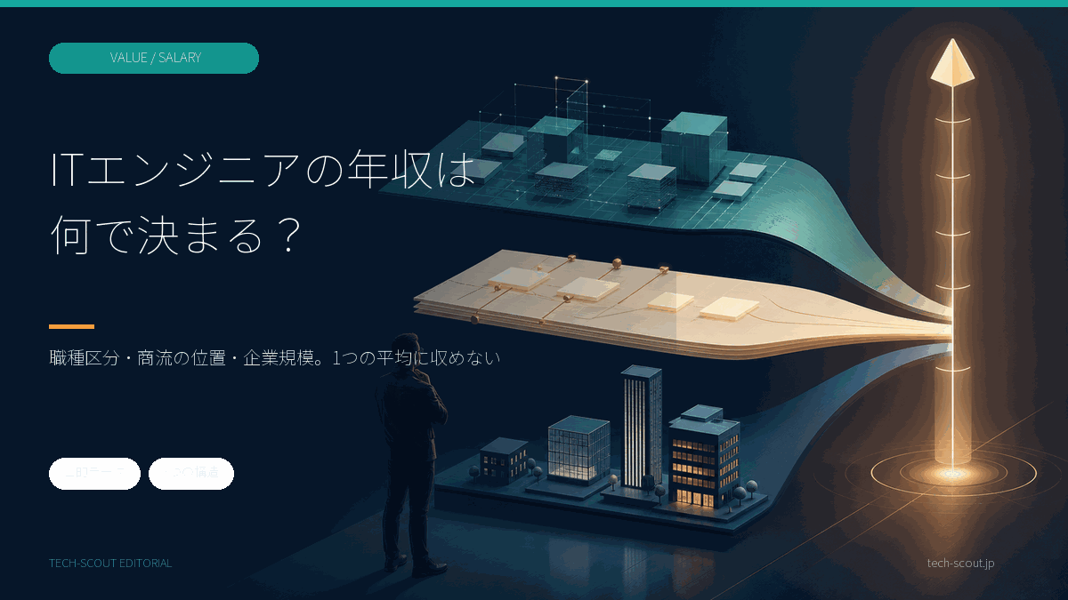 ITエンジニアの年収は何で決まる?公的データで構造を解剖