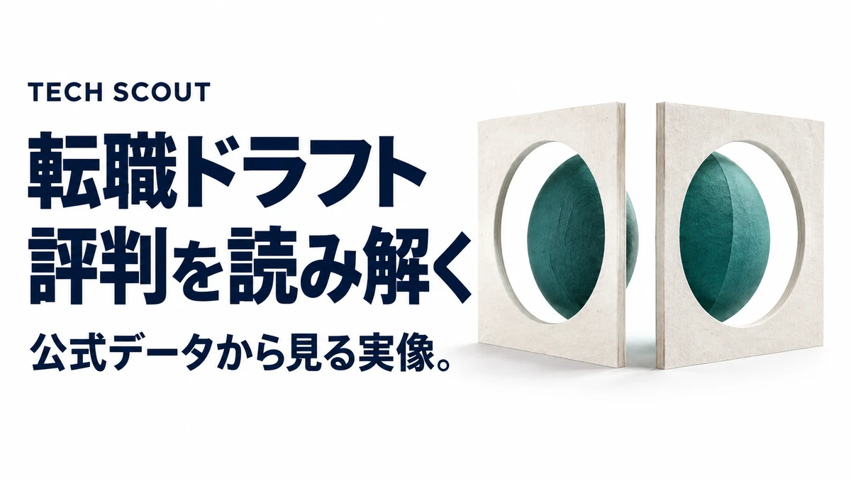 転職ドラフト評判を読み解く。公式データから見る実像。