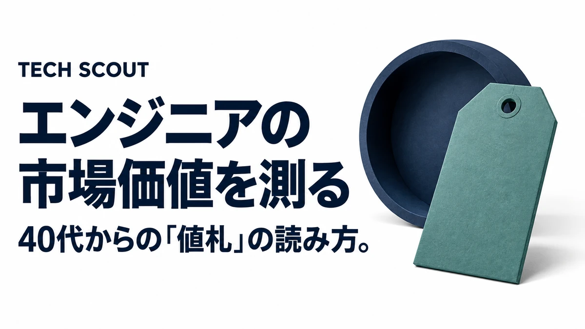 エンジニアの市場価値を測る。40代からの「値札」の読み方。