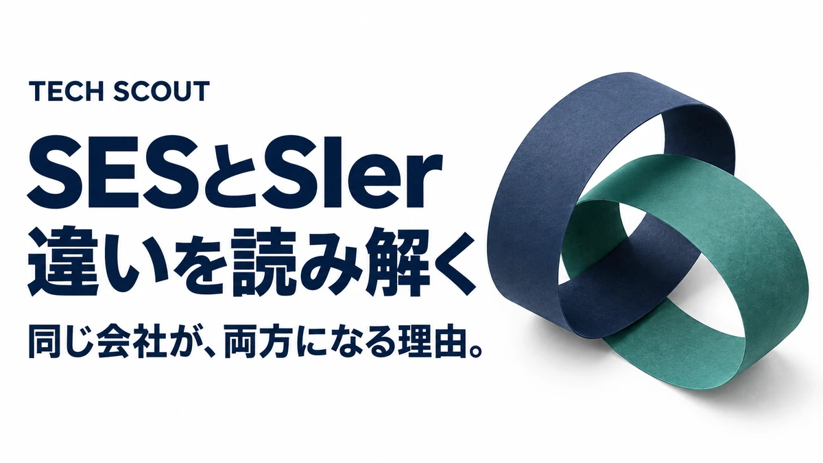 SESとSIer違いを読み解く。同じ会社が、両方になる理由。