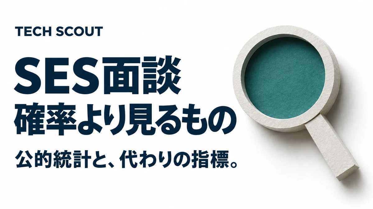 SES面談確率より見るもの。公的統計と、代わりの指標。
