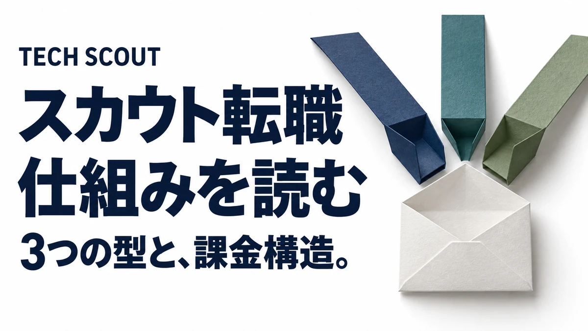 スカウト転職仕組みを読む。3つの型と、課金構造。