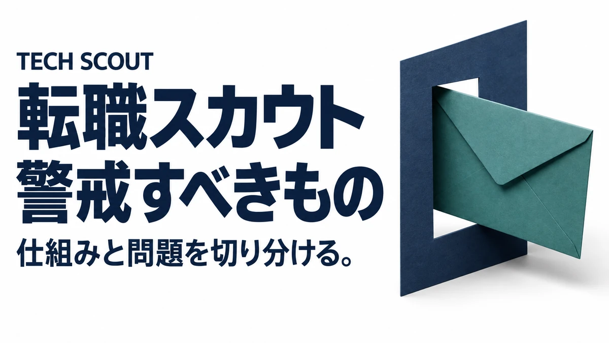 転職スカウト警戒すべきもの。仕組みと問題を切り分ける。