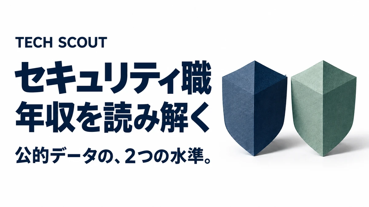 セキュリティ職年収を読み解く。公的データの、2つの水準。