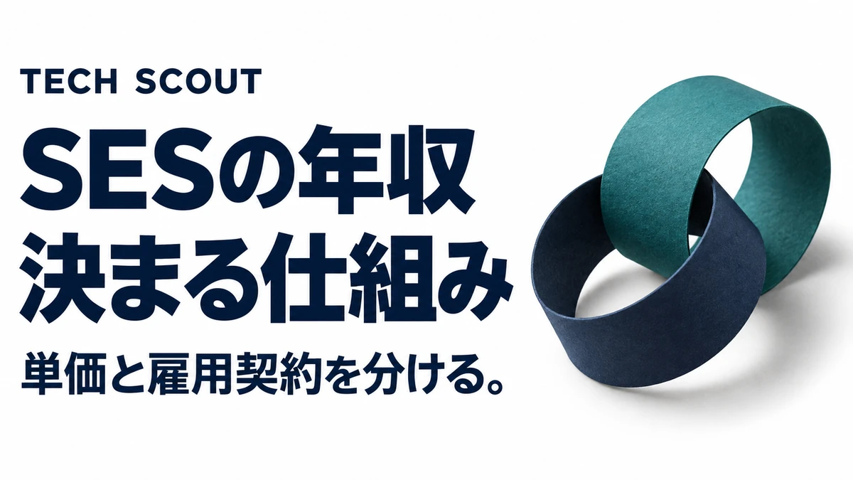 SESの年収決まる仕組み。単価と雇用契約を分ける。
