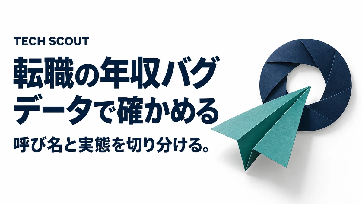 転職の年収バグデータで確かめる。呼び名と実態を切り分ける。