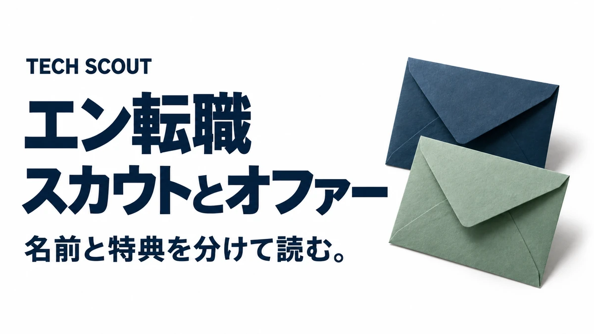 エン転職スカウトとオファー。名前と特典を分けて読む。