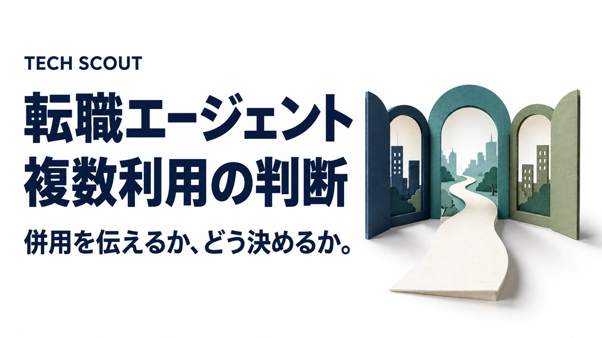 転職エージェント複数利用の判断。併用を伝えるか、どう決めるか。