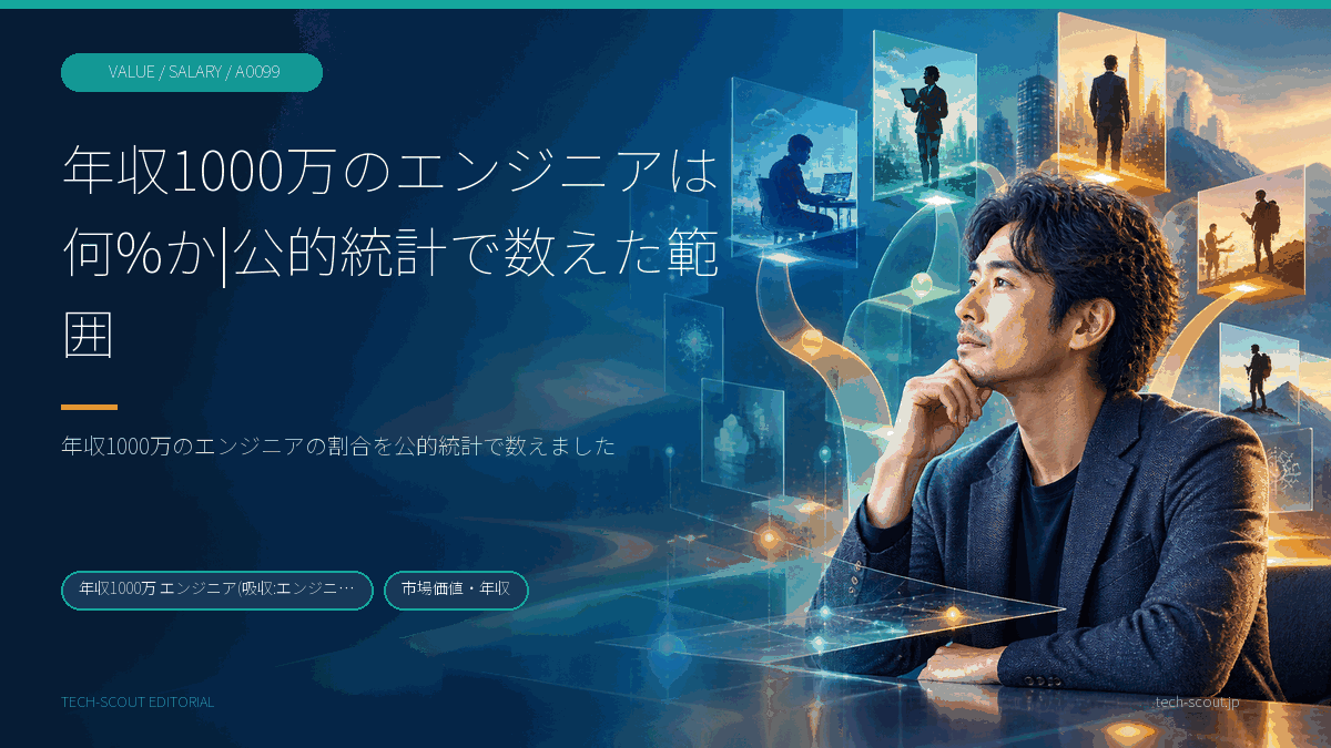 年収1,000万円という区切りが、年額の階級で数える表と月額の階級で分布を出す表に分かれていることを示す模式図